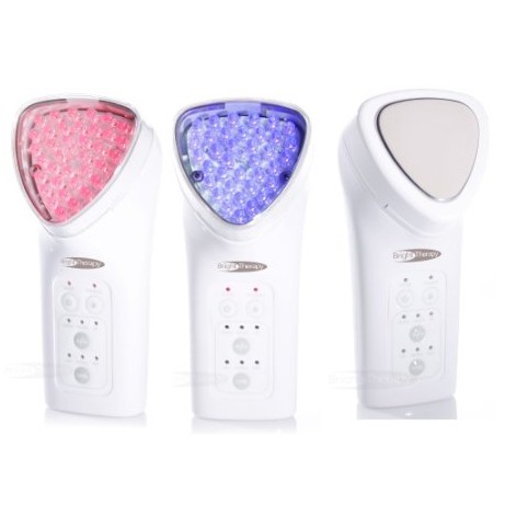 BrightTherapy Trois Light Therapy & Microcurrent Beauty System. MicroCurrent & Light Therapy System Red Blue LED Light for Acne Wrinkles and Anti-aging. 3 systems in 1! 3 interchangeable treatment heads $109.99+free shipping