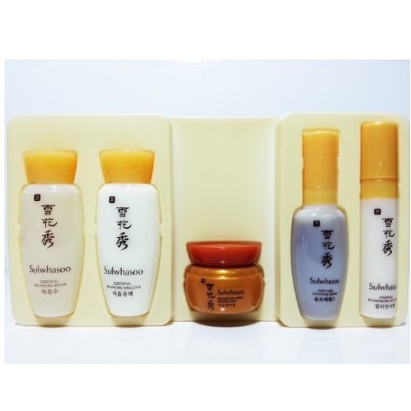 再降！韓國頂級護膚品牌雪花秀Sulwhasoo Basic Kit Set II 基礎護理套裝5件套$14.99