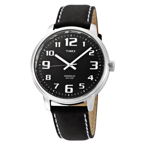 Timex Men's T28071 Easy Reader Black Leather Strap Watch $31.99	(29%off)  