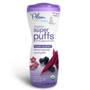 Plum Organics有機嬰兒藍莓紫薯味星星泡芙1.5oz    $19.30免運費