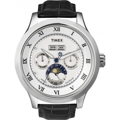 Timex SL Series Automatic Leather Strap White Dial Men's watch #T2N294 $98.99 (46%off) 