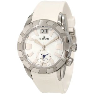 Edox Women's 62005 3 NAIN Royal Lady Mother of pearl Dial Date GMT Watch $468.63 