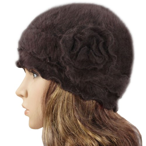 Super Soft Angora Classic Flower Ruffle Knitted Beanie Cap Hat $19.95(66%off) + $4.99 shipping 