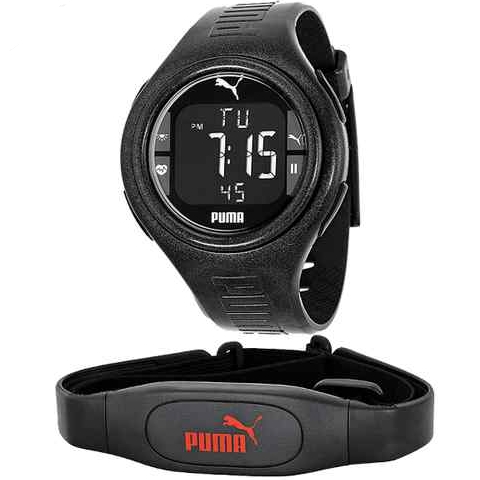 僅限今日！Puma彪馬PU910541006 中性心率監測腕錶$39.99（63%的折扣）免運費