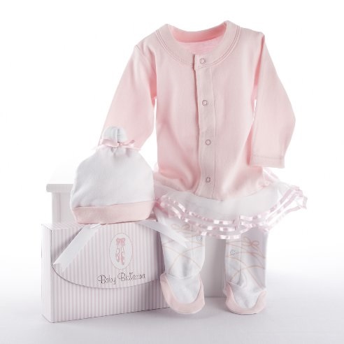Baby Aspen Big Dreamzzz Baby Ballerina Layette Set with Gift Box, Pink, only $15.37