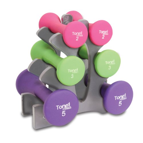 Tone Fitness 20-Pound Hourglass Shaped Dumbbell Set, only $21.11