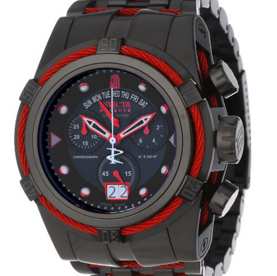 Jason Taylor for Invicta Collection 12950 BOLT Zeus Chronograph Black Dial Black Ion-Plated Stainless Steel Watch   $561.99(88%off) + Free Shipping 