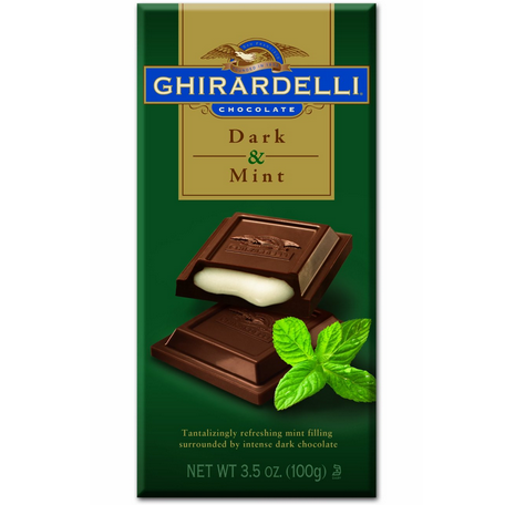 Ghirardelli Chocolate Bar, Dark & Mint, 3.5-Ounce Bars (Pack of 6) $11.30