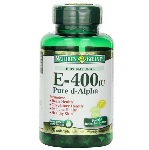 Nature's Bounty E-400 Iu Natural Pure D-alpha, 120 Softgels, only $4.60, free shipping
