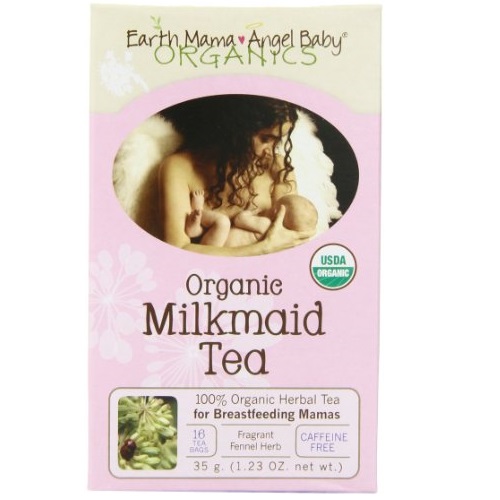 Earth Mama Angel Baby Organic Milkmaid Tea for Nursing, Lactation & Breastfeeding to Safely Support Breast Milk and Increase Mother’s Milk, 16 Teabags/Box (Pack of 3), only $7.53