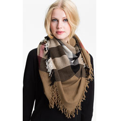 Nordstrom offers 25% Off Burberry Scarf Sale.