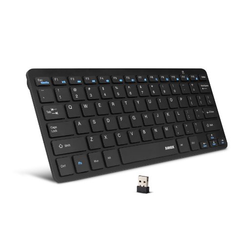 Anker Ultra-Slim 2.4G Wireless Mini Keyboard for Windows 8, 7, Vista, XP (Black) $19.99