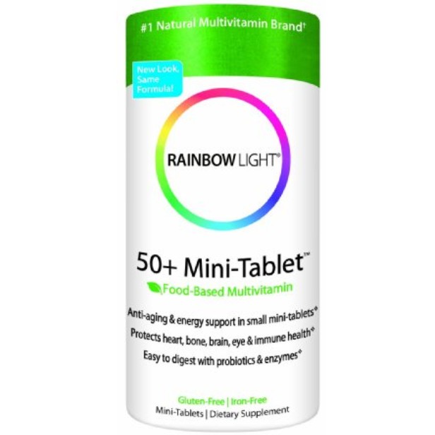 Rainbow Light 润泊莱 Minitab 适合50岁以上人群服用的抗衰老黄金综合维生素（180粒）$14.72