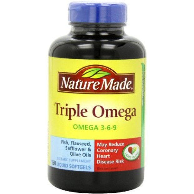 Nature Made Triple Omega 3-6-9, 150 Softgels, only $10.87, free shipping after clipping coupon and using Subscribe and Save service