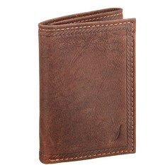 Nautica Men's Gunwale Trifold Wallet, Tan, One Size $17.59