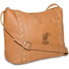 NBA Tan Leather Women's Mini Top Zip Handbag $40.00(75% off)