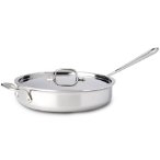 All Clad Stainless Steel 3-Ply Bonded Dishwasher Safe Saute Pan with Lid Cookware, Silver $79.99(64% off) FREE Shipping