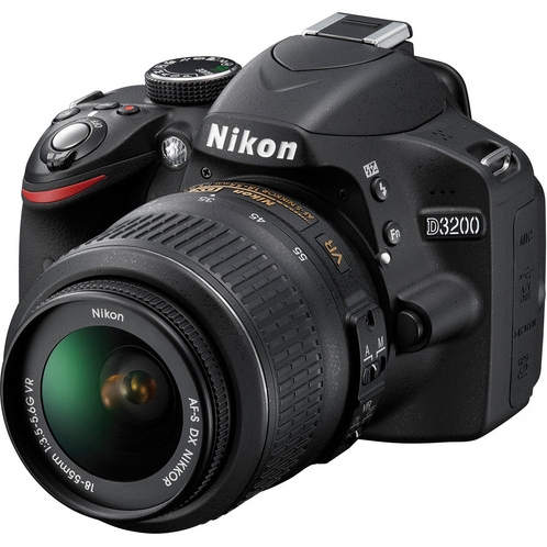 Nikon D3200 Digital SLR Camera Black Kit W/ AF-S VR DX 18-55mm Nikkor Zoom Lens $379.99  FREE Shipping