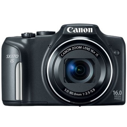 Canon PowerShot SX170 IS 16.0 MP Digital Camera with 16x Optical Zoom and 720p HD Video (Black)$99.00    