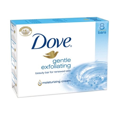 Dove Gentle Exfoliating Beauty Bar, 4 Ounce, 8 Count, only $4.84, free shipping