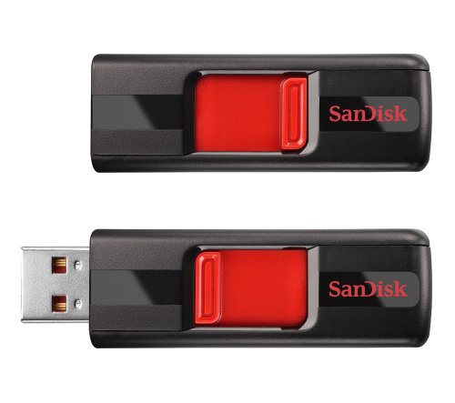 史低！火爆熱銷！SanDisk 8 GB USB 2.0 快閃記憶體盤*2個裝(SDCZ36-008G-AFFP2) $9.99