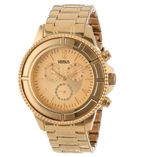 Versace范思哲Versus SGN020013 男式不锈钢、荧光指针手表。原价$340.00，使用折扣码后仅$238.00