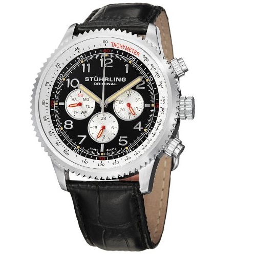 Stuhrling 男式 858L不锈钢手表，原价$425.00，现价仅$59.99，免费邮寄