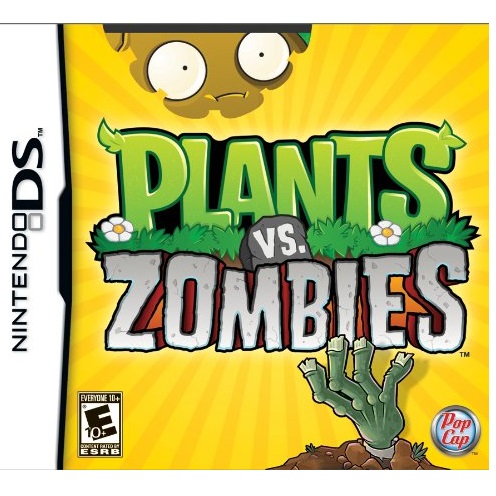 最低价：很流行的游戏，Plants Vs. Zombies植物大战僵尸 - Nintendo DS游戏, $9.99 