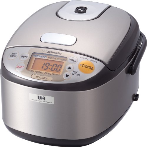 Zojirushi NP-GBC05-XT Induction Heating System Rice Cooker and Warmer, Stainless Dark Brown, only $200.99, free shipping