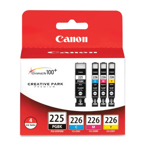 Canon PGI-225 BK/ CLI-226 4530B008 C,M,Y 4 Pack Value Pack in Retail Packaging,  only $32.49 (40% off)