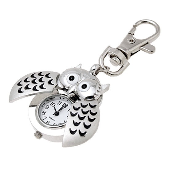 Owl Watch w / Keychain Clip Pocket Watch，only $2.28 (91% off)， freeshipping