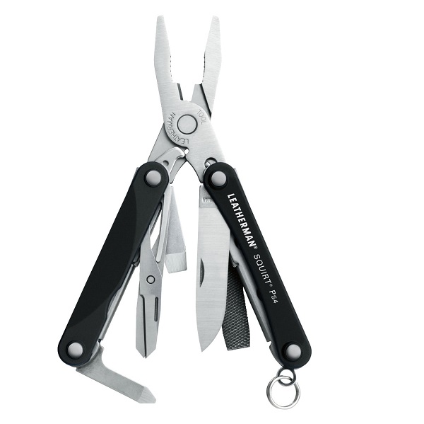 Leatherman 831195 Squirt PS4 Black Keychain Tool with Plier, $22.21