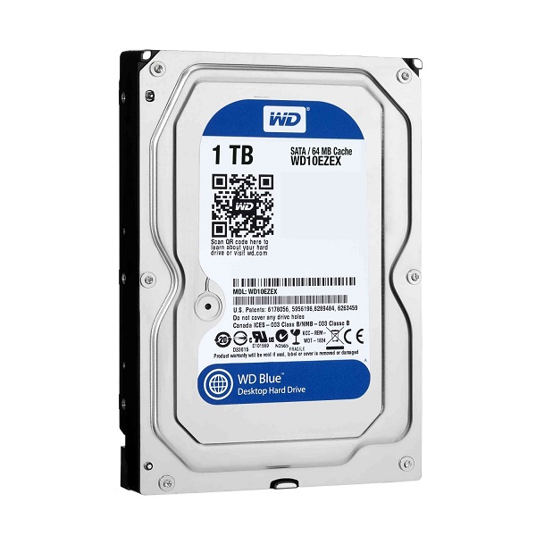 WD Blue 1 TB Desktop Hard Drive: 3.5 Inch, 7200 RPM, SATA 6 Gb/s, 64 MB Cache - WD10EZEX, only $44.99 & FREE Shipping