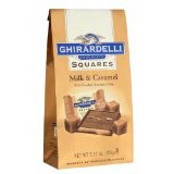Ghirardelli Chocolate Squares, Milk Chocolate with Caramel Filling, 5.32-Ounce Bags (Pack of 6) $14.57