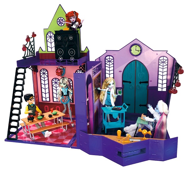 史低：Monster High High School精灵高中小屋组装玩具组合，原价$79.99，现仅售 $29.99 