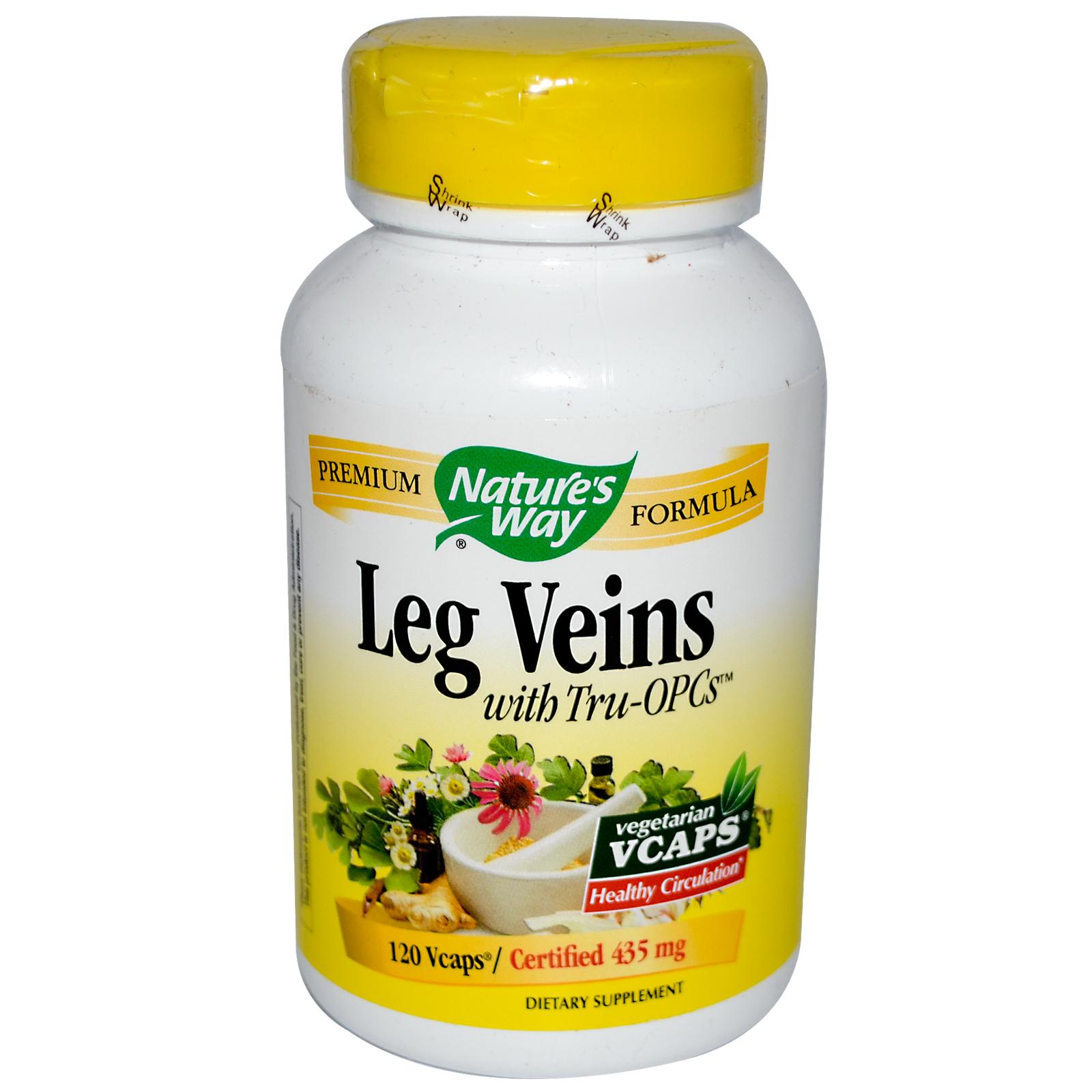 Nature's Way Leg Veins Support Blend; with Tru-OPCSTM; Vegetarian; 120 Vegetarian Capsules (Packaging May Vary), Only $12.26