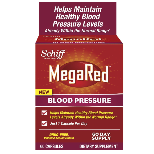 市场最低价！MegaRed Omega-3血压营养补充剂 60粒 特价$11.53包邮