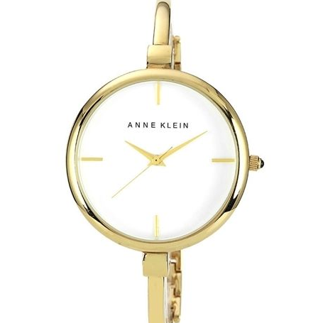 Anne Klein Women's AK/1048WTGB Gold-Tone Illusion Bangle Watch $31.04 (52%off) 