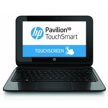 HP Pavilion 10-e010nr 10.1-Inch Touchscreen Laptop (Sparkling Black)  $229.99 