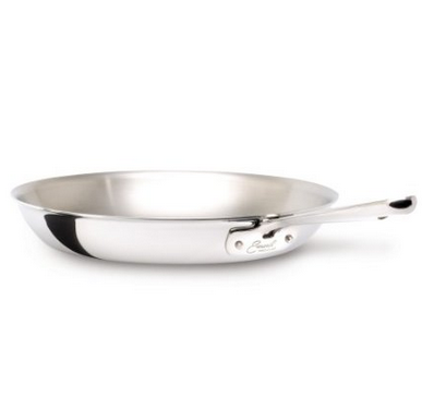 Emeril by All-Clad E9830764 PRO-CLAD Tri-Ply Stainless Steel Dishwasher Safe 12-Inch Fry Pan/Saute Pan Cookware, Sliver $34.99 (56%off)