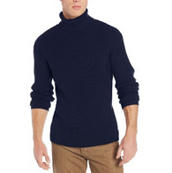 Alex Stevens 100% 纯棉男士罗纹高领毛衣, 原价$60.00, 现仅售$23.95