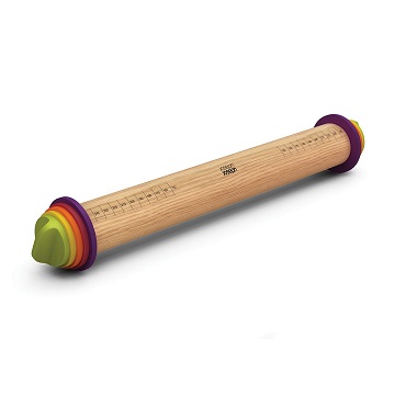 Joseph Joseph 20085 Adjustable Rolling Pin with Removable Rings, Multicolored, only $6.38
