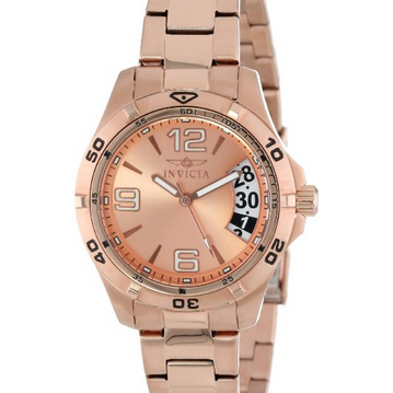 新低！Invicta 因維克塔 15120 女士18K玫瑰金瑞士石英腕錶 特價$47.99