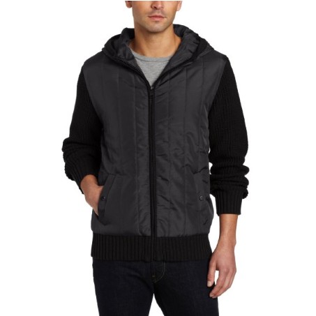 Marc New York Men's Full Zip Hooded Sweater Jacket, Black $43.26+free shipping