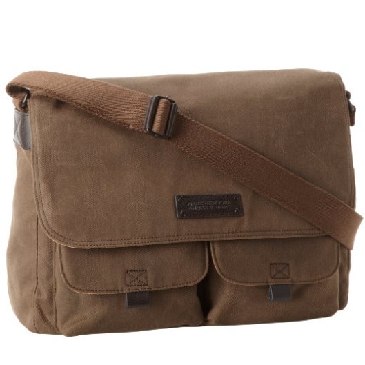 Marc New York Essex Waxed Twill Messenger Bag, Khaki, One Size $78.39+free shipping