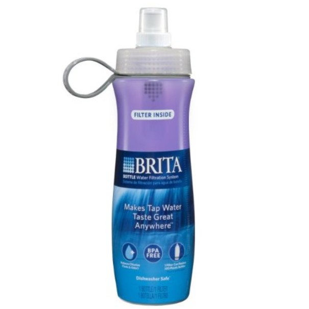 Brita Soft Squeeze Water Filter Bottle, Violet $6.87