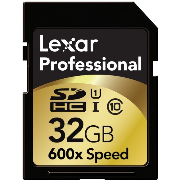 史低！Lexar Professional 600x 32GB SDHC UHS-I 高速闪存卡，原价$89.99，现仅$17.95 免运费
