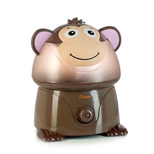 Crane Adorable Ultrasonic Cool Mist Humidifier with 2.1 Gallon Output per Day - Monkey $29.98