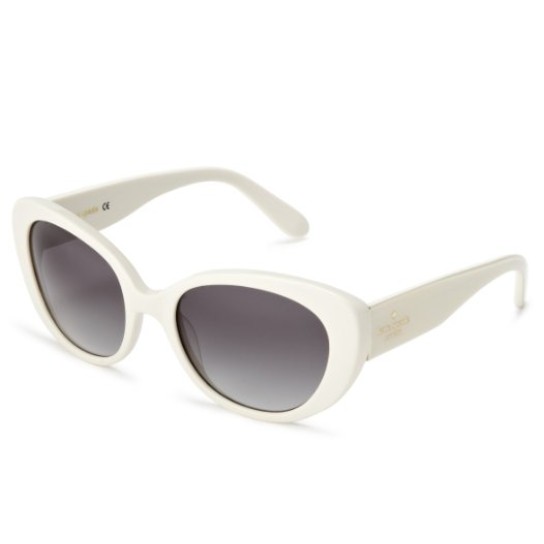 Kate Spade Womens FRANCA 0EG8 Cat Eye Plastic Sunglasses,Ivory Frame/Grey Gradient Lens,One size $53.96+free shipping