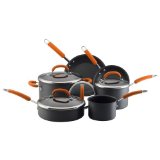 Rachael Ray Hard Anodized Nonstick 10-Piece Cookware Set, Orange $109.99 FREE Shipping